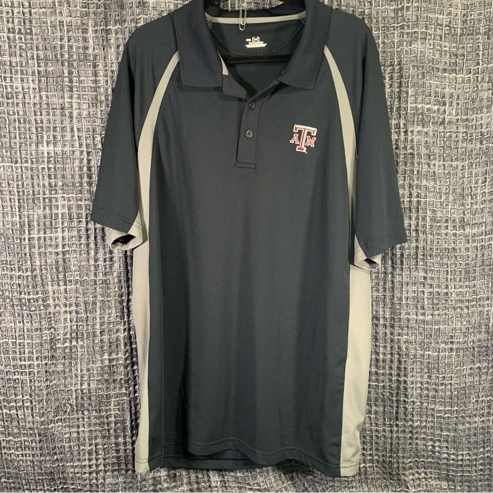 UNDER ARMOUR Texas A&M Logo Heat Gear Short Sleeve Men's Polo Shirt XXL #636